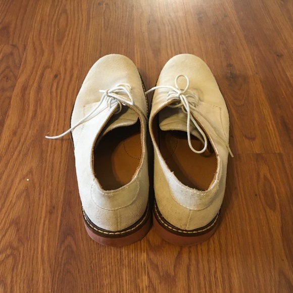 Mens Jos.A.Banks suede Crème color oxford size 8.5 - Picture 3 of 5